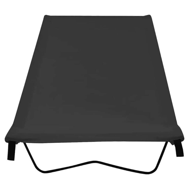 vidaXL Stovyklavimo gultas, juodas, 180x60x19cm, audinys ir plienas – produkto nuotrauka 2