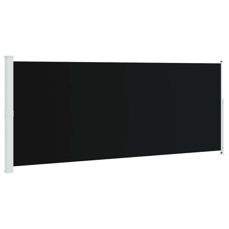 Ištraukiama šoninė markizė – 200×514 cm, juoda spalva Ištraukiama šoninė markizė – 200×514 cm, juoda spalva
