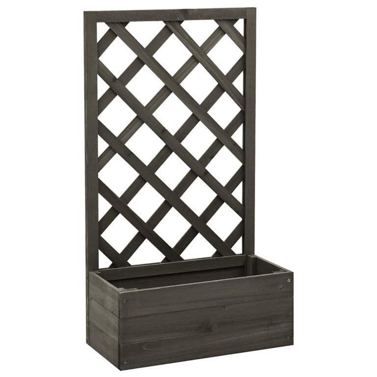Augalų dėžė – 50×25×90 cm, pilka spalva Augalų dėžė – 50×25×90 cm, pilka spalva