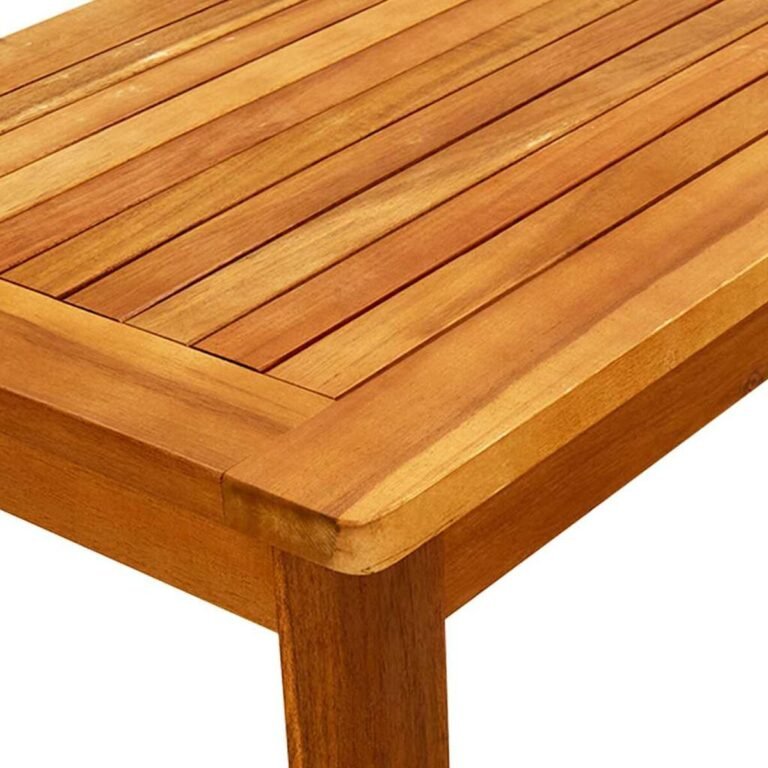 vidaXL Sodo kavos staliukas, 70x40x36cm, akacijos medienos masyvas – produkto nuotrauka 5