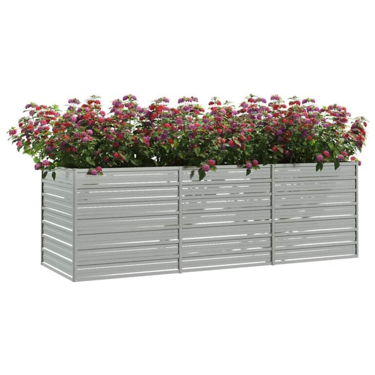 Pakelta lysvė – 240×80×77 cm, sidabro spalva – produkto nuotrauka 3