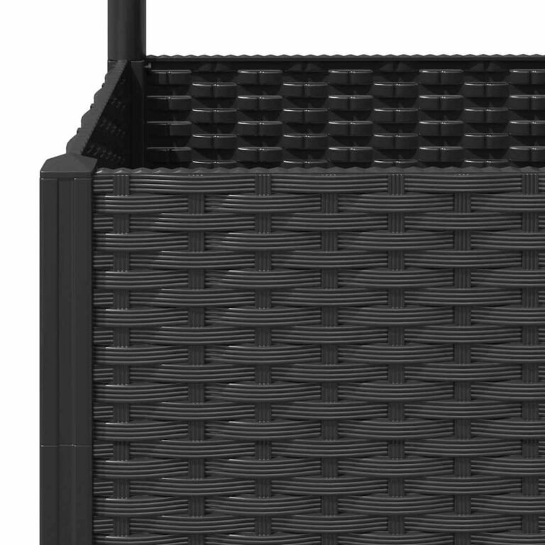 Lauko augalų dėžė – 120×40×136 cm, juoda spalva – produkto nuotrauka 8