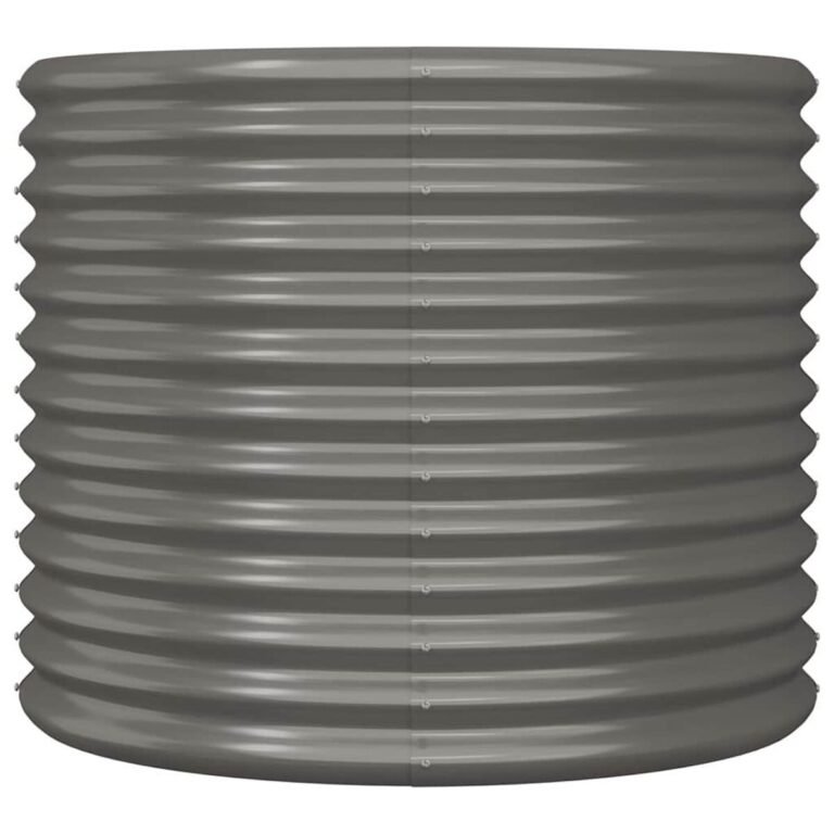 Lauko augalų dėžė – 80×80×68 cm, pilka spalva – produkto nuotrauka 3