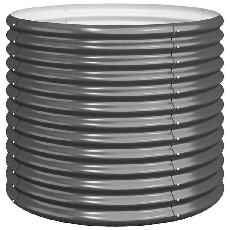 Lauko augalų dėžė – 80×80×68 cm, antracito spalva