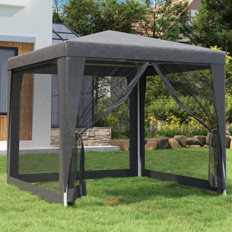 Pavėsinė-palapinė HDPE – 2,5×2,5 m, antracito spalva – nuotrauka 2 Pavėsinė-palapinė HDPE – 2,5×2,5 m, antracito spalva – produkto nuotrauka 2