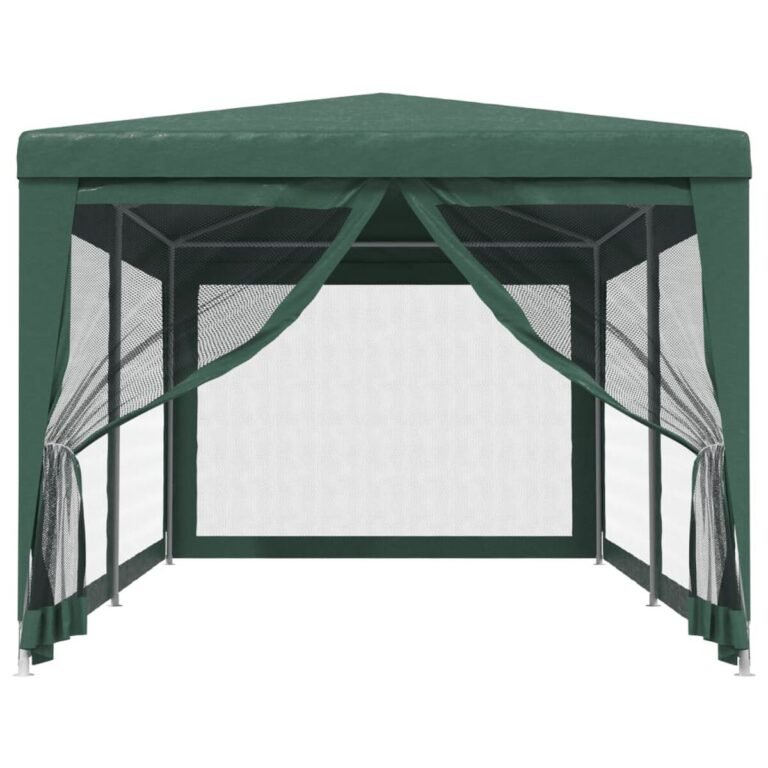 Pavėsinė-palapinė HDPE – 3×6 m, žalia spalva – produkto nuotrauka 3