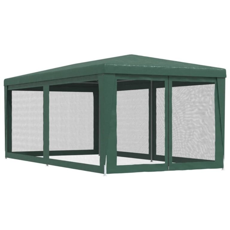 Pavėsinė-palapinė HDPE – 3×6 m, žalia spalva – produkto nuotrauka 5