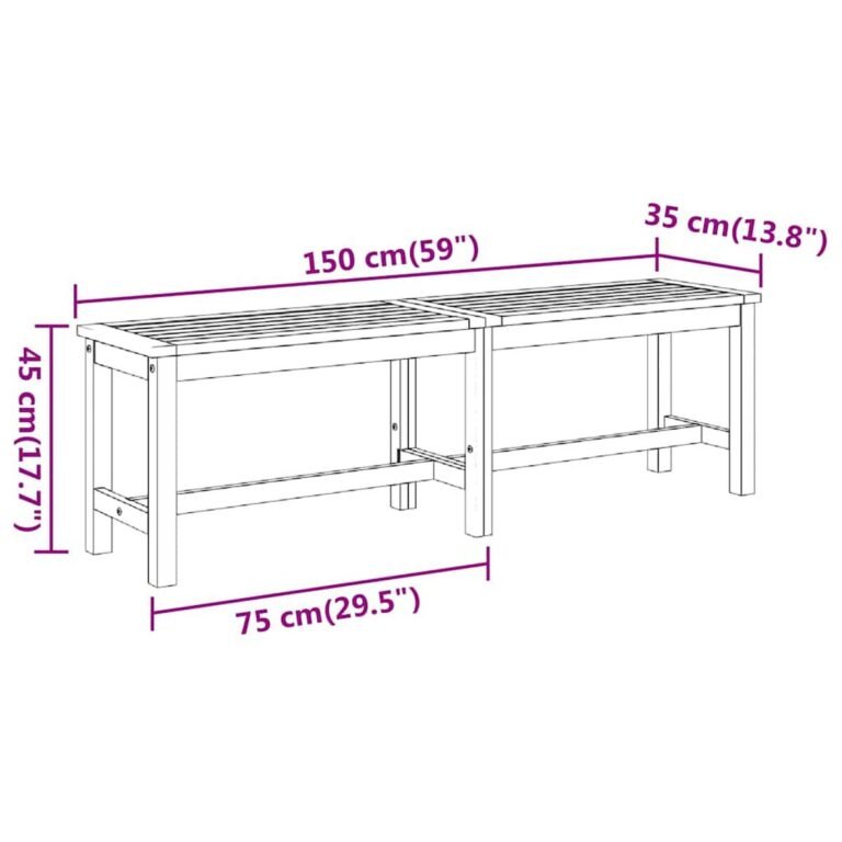 Suoliukas – 150×35×45 cm – produkto nuotrauka 7