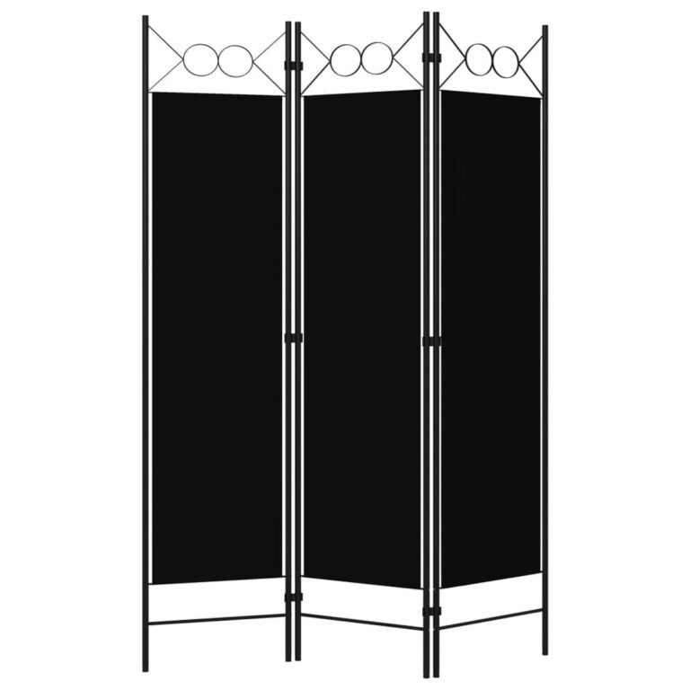 Kambario pertvara – 120×180 cm, juoda spalva – produkto nuotrauka 2