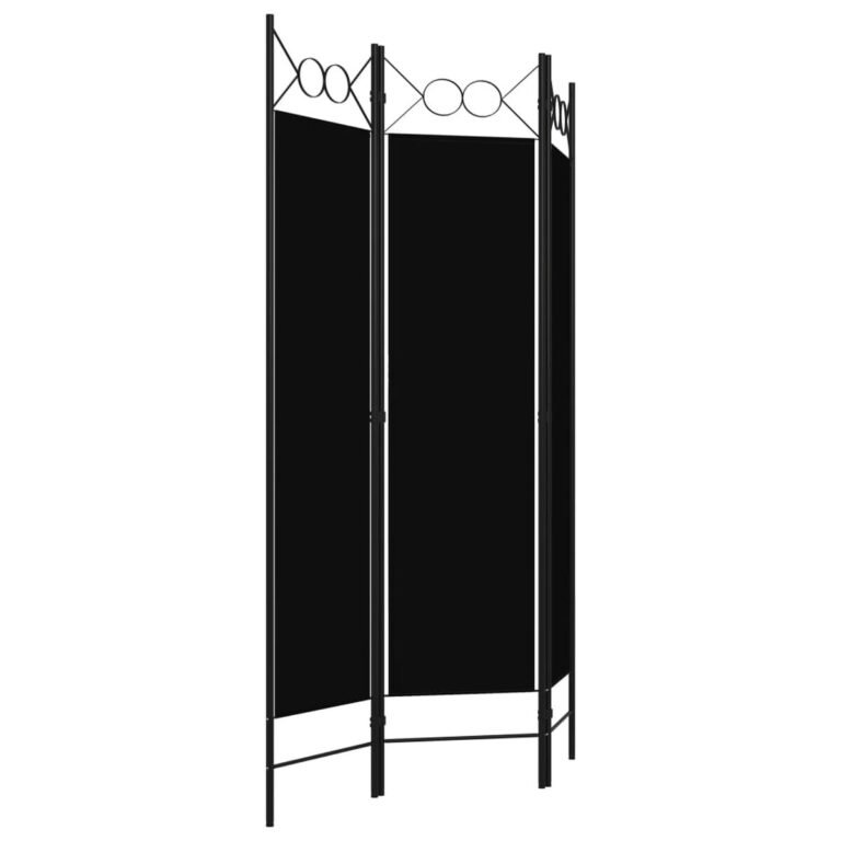 Kambario pertvara – 120×180 cm, juoda spalva – produkto nuotrauka 3