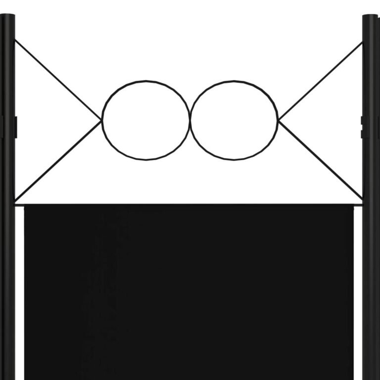 Kambario pertvara – 120×180 cm, juoda spalva – produkto nuotrauka 5