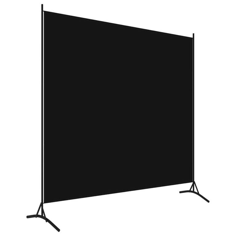 Kambario pertvara – 175×180 cm, juoda spalva