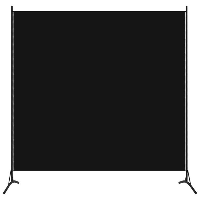 Kambario pertvara – 175×180 cm, juoda spalva – nuotrauka 2 Kambario pertvara – 175×180 cm, juoda spalva – produkto nuotrauka 2