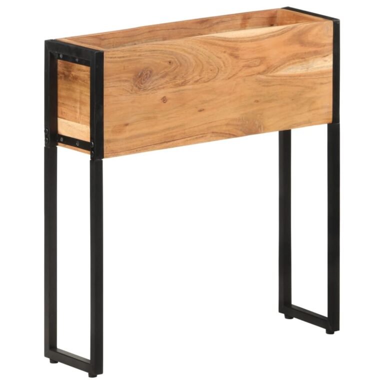 vidaXL Lovelis, 60x20x68cm, akacijos medienos masyvas