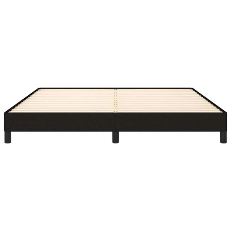 vidaXL Lovos rėmas be čiužinio, juodos spalvos, 160x200cm, audinys – produkto nuotrauka 4