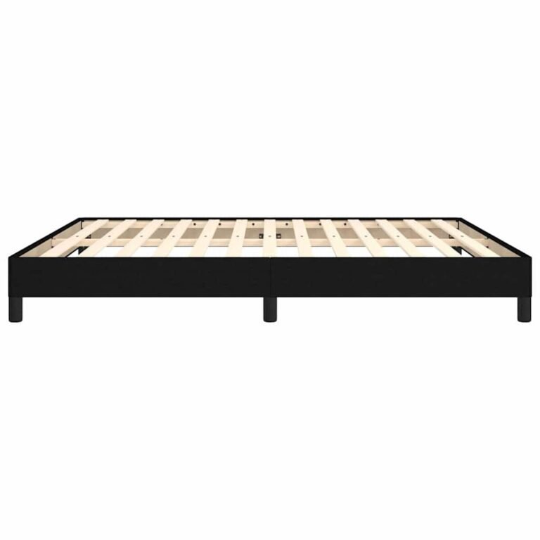 vidaXL Lovos rėmas be čiužinio, juodos spalvos, 160x200cm, audinys – produkto nuotrauka 5