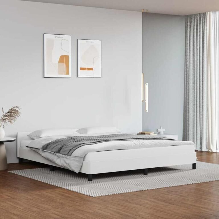 Lovos galvūgalis – 180×200 cm, balta spalva – produkto nuotrauka 2