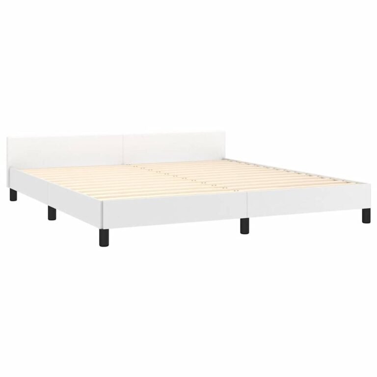 Lovos galvūgalis – 180×200 cm, balta spalva – produkto nuotrauka 3