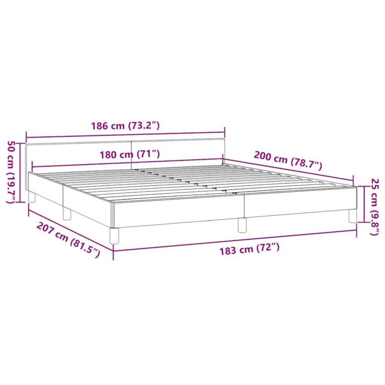 Lovos galvūgalis – 180×200 cm, balta spalva – produkto nuotrauka 9