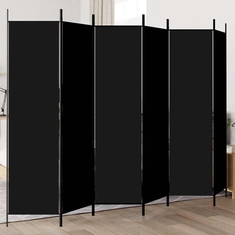 Kambario pertvara – 300×200 cm, juoda spalva – produkto nuotrauka 2
