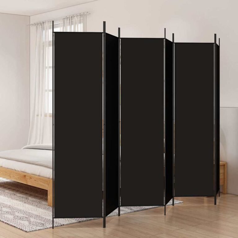 Kambario pertvara – 300×200 cm, juoda spalva – produkto nuotrauka 3