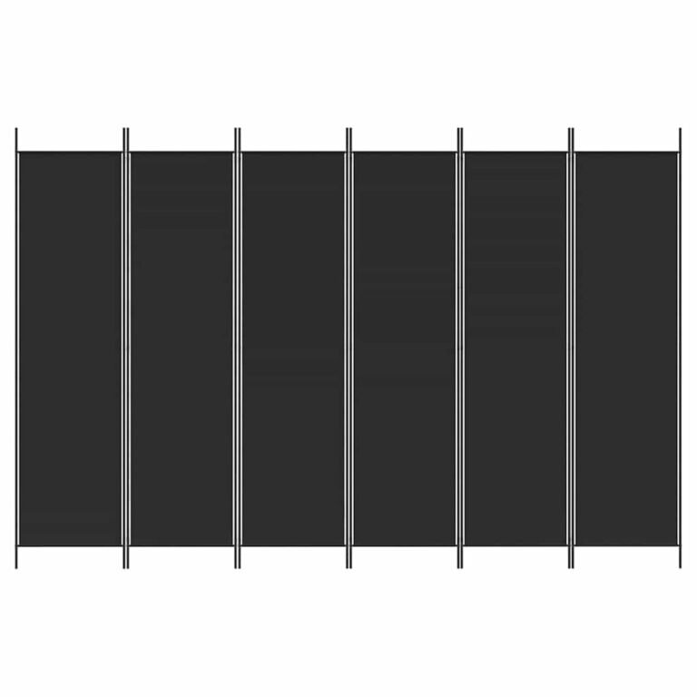 Kambario pertvara – 300×200 cm, juoda spalva – produkto nuotrauka 4
