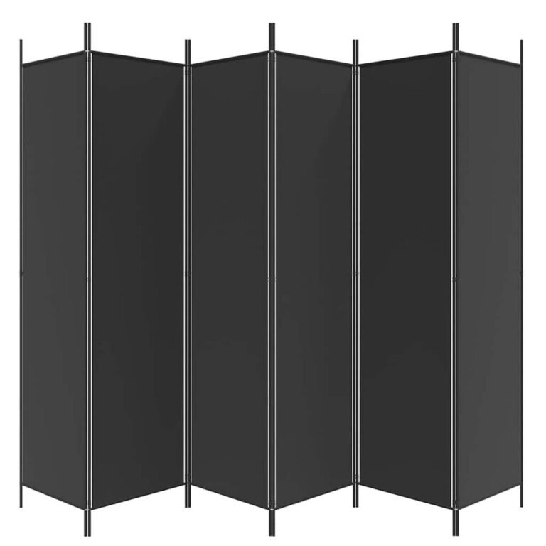 Kambario pertvara – 300×200 cm, juoda spalva – produkto nuotrauka 5