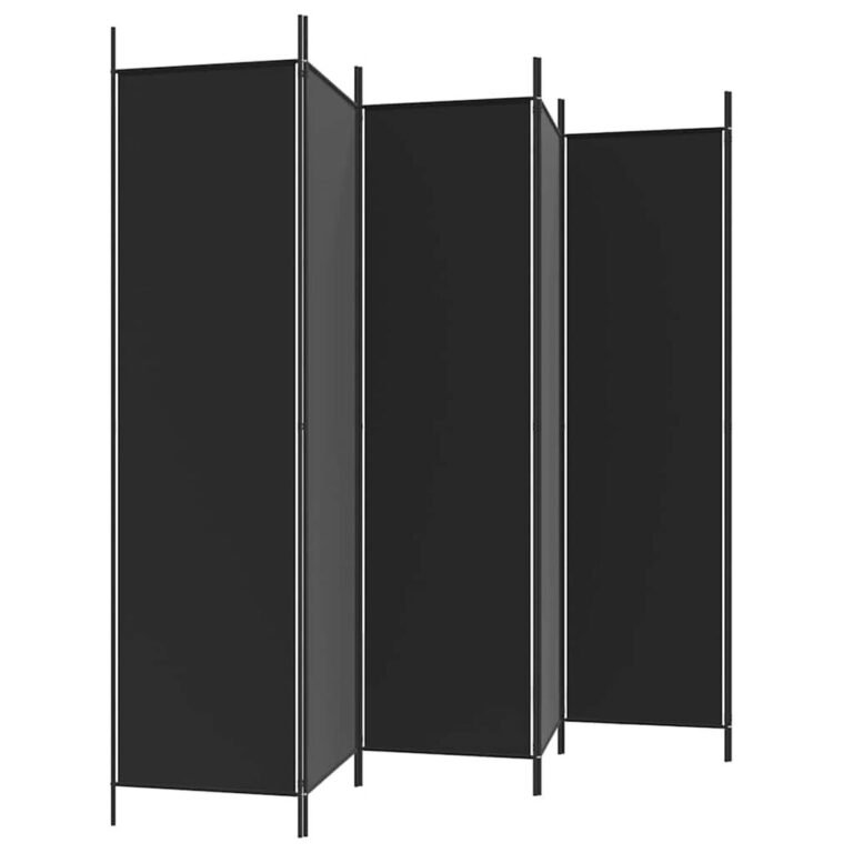 Kambario pertvara – 300×200 cm, juoda spalva – produkto nuotrauka 7