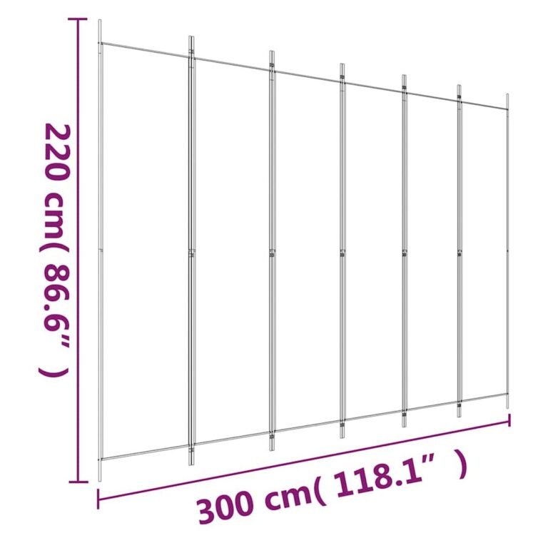 Kambario pertvara – 300×220 cm, antracito spalva – produkto nuotrauka 8