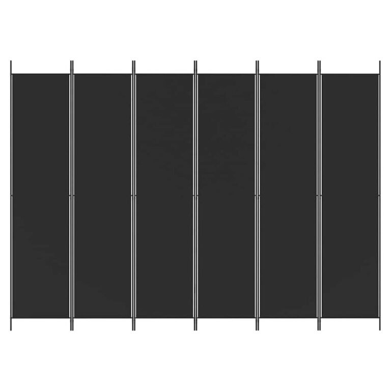 Kambario pertvara – 300×220 cm, juoda spalva – produkto nuotrauka 3