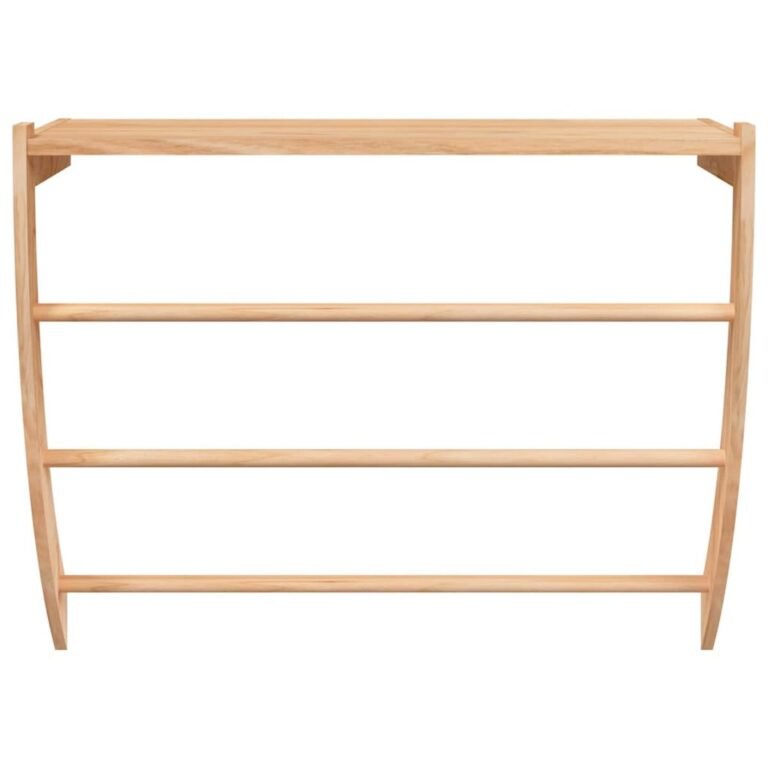 vidaXL Rankšluosčių kabykla, 60x25,5x49cm, riešutmedžio masyvas – produkto nuotrauka 3