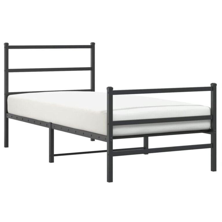 Lovos rėmas – 90×200cm, juoda spalva