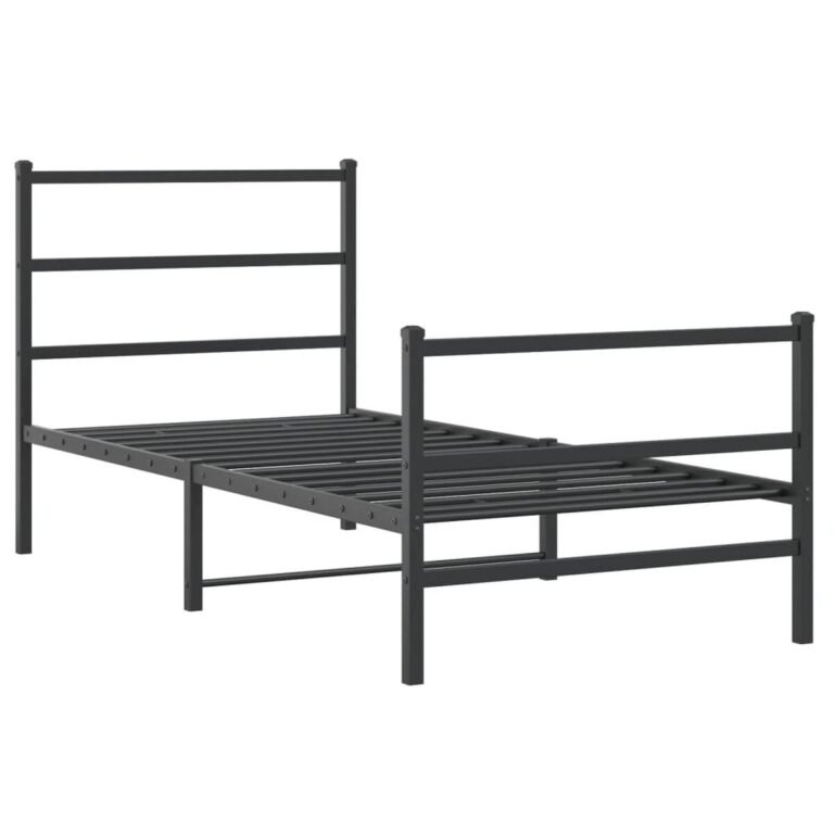 Lovos rėmas – 90×200cm, juoda spalva – produkto nuotrauka 3