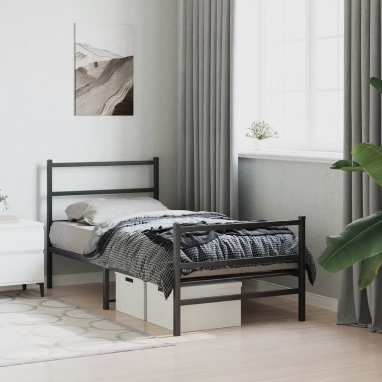 Lovos rėmas – 90×200cm, juoda spalva – produkto nuotrauka 4