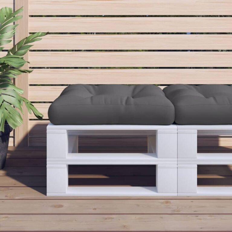 Pagalvėlė – 58×58×10 cm, antracito spalva – produkto nuotrauka 2