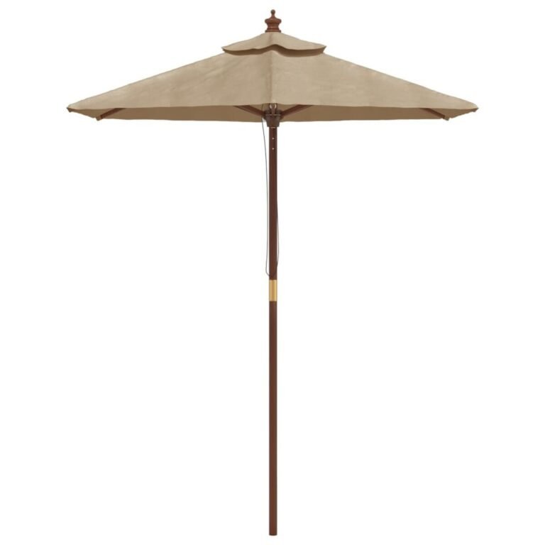 Lauko skėtis – 196×231 cm, rusvai pilka spalva – produkto nuotrauka 3