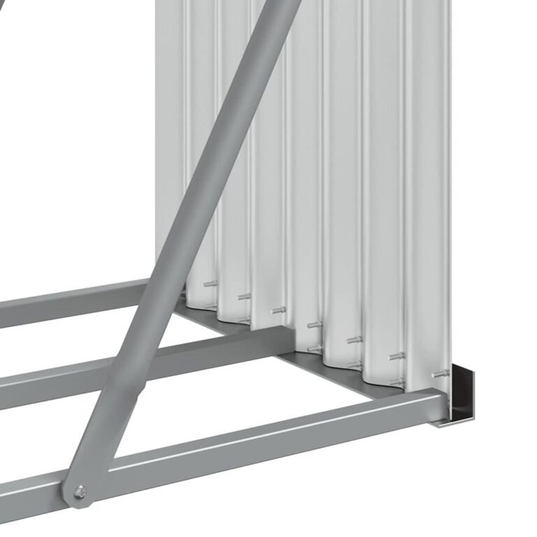 Malkų laikiklis – 234×45×100 cm, sidabro spalva – produkto nuotrauka 7