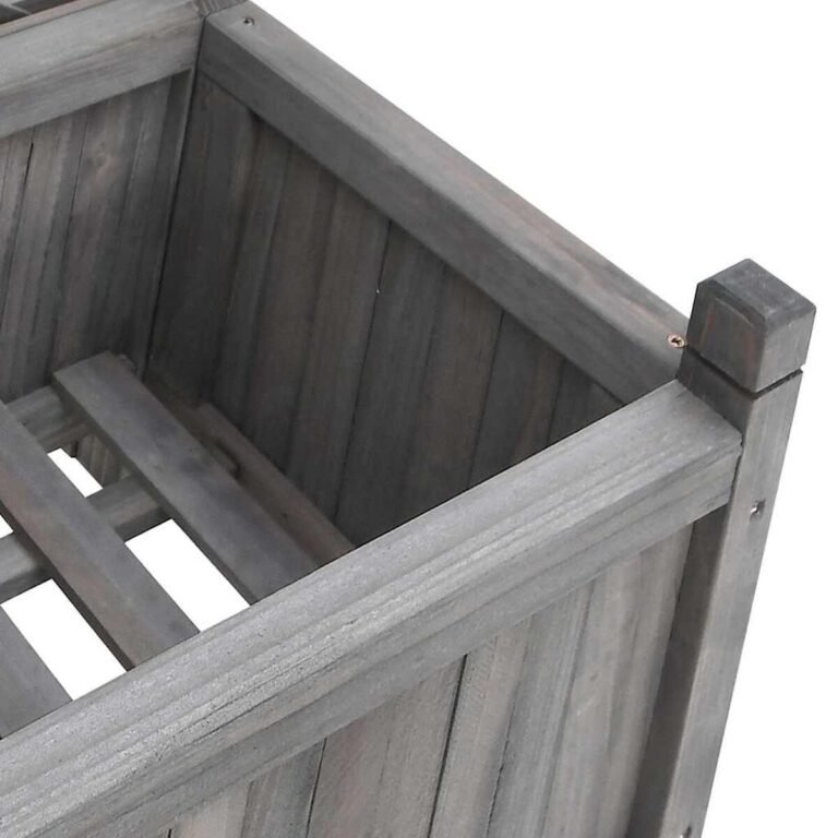 Augalų dėžė – 55×29,5×110 cm, pilka spalva – nuotrauka 8 Augalų dėžė – 55×29,5×110 cm, pilka spalva – produkto nuotrauka 8