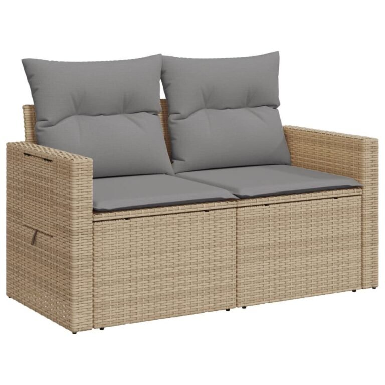 Lauko sofa – smėlio spalva – produkto nuotrauka 4