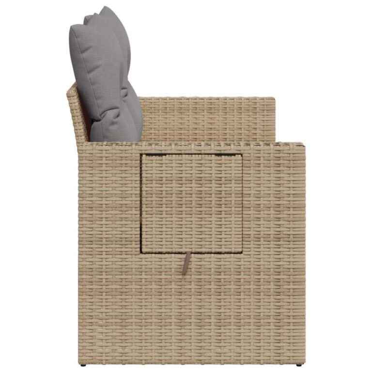 Lauko sofa – smėlio spalva – produkto nuotrauka 6
