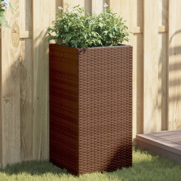 Lauko augalų dėžė – 40×40×80 cm, ruda spalva