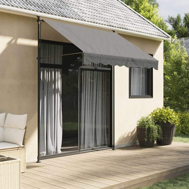 Ištraukiama markizė – 200×150 cm, antracito spalva – produkto nuotrauka 2
