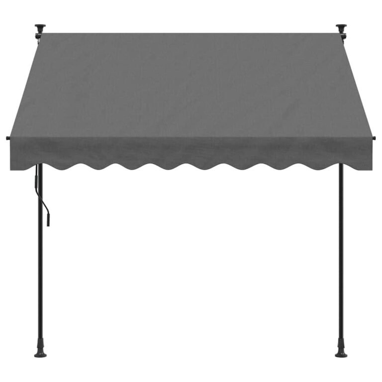 Ištraukiama markizė – 200×150 cm, antracito spalva – produkto nuotrauka 3