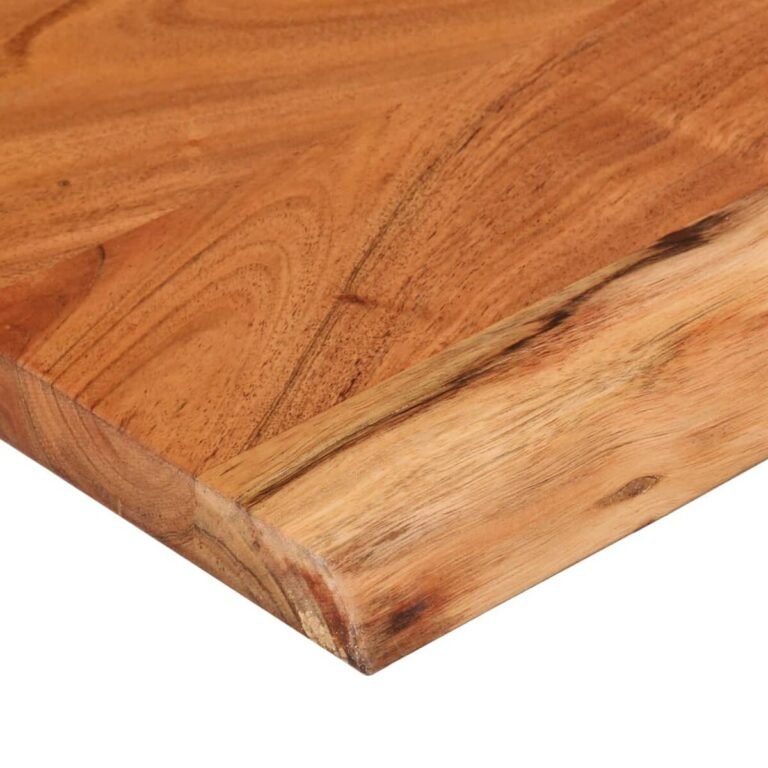 vidaXL Sieninė lentyna, 90x30x2,5cm, akacijos masyvas, su gyvu kraštu – produkto nuotrauka 7