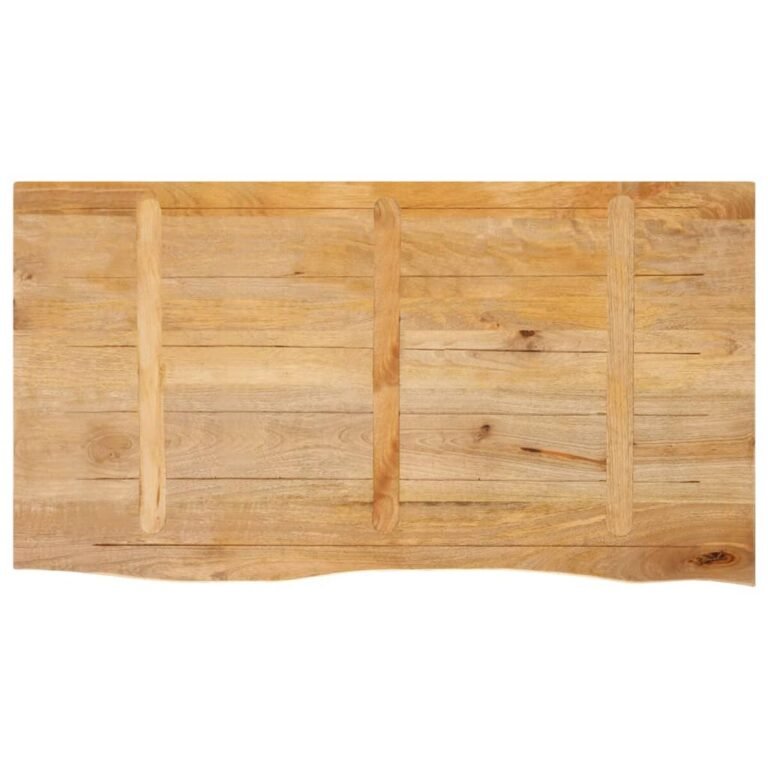 vidaXL Stalviršis, 100x60x2,5cm, mango masyvas, su gyvu kraštu – produkto nuotrauka 5