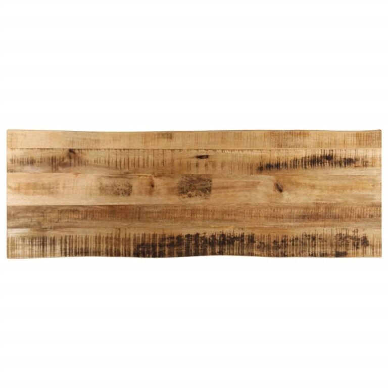 vidaXL Stalviršis, 140x40x2,5cm, mango masyvas, su gyvu kraštu