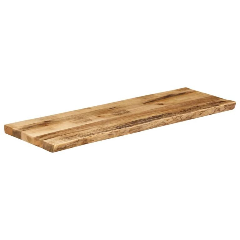 vidaXL Stalviršis, 140x40x2,5cm, mango masyvas, su gyvu kraštu – produkto nuotrauka 2