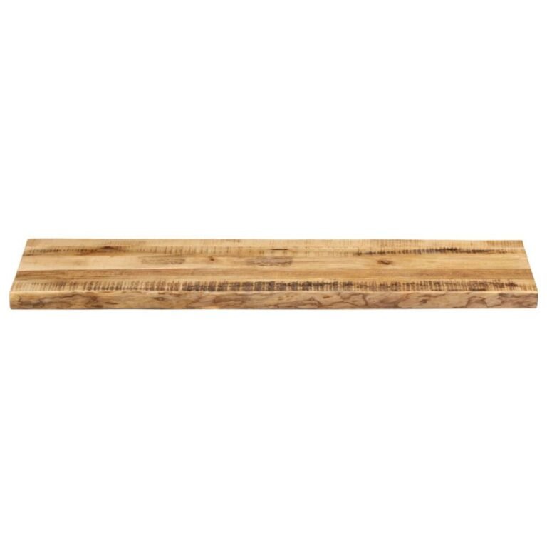 vidaXL Stalviršis, 140x40x2,5cm, mango masyvas, su gyvu kraštu – produkto nuotrauka 3