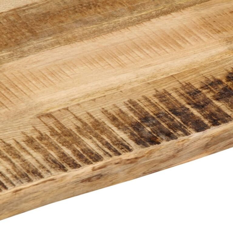 vidaXL Stalviršis, 140x40x2,5cm, mango masyvas, su gyvu kraštu – produkto nuotrauka 7