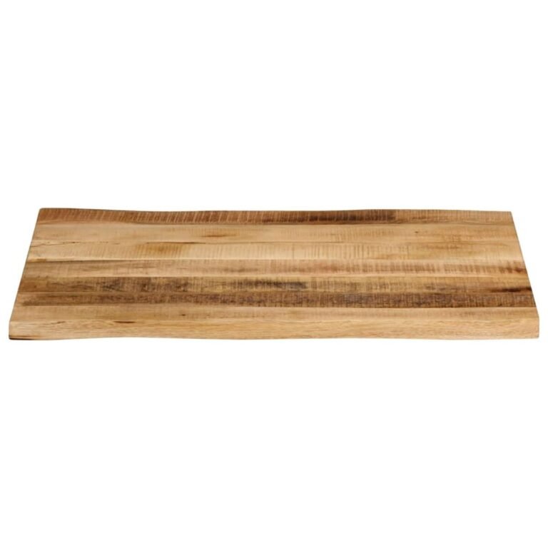 vidaXL Stalviršis, 90x60x3,8cm, mango medienos masyvas, su gyvu kraštu – produkto nuotrauka 3